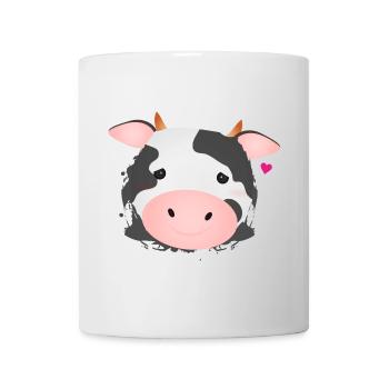 cute cow for animal lovers and farm fans - Mug - white - Front