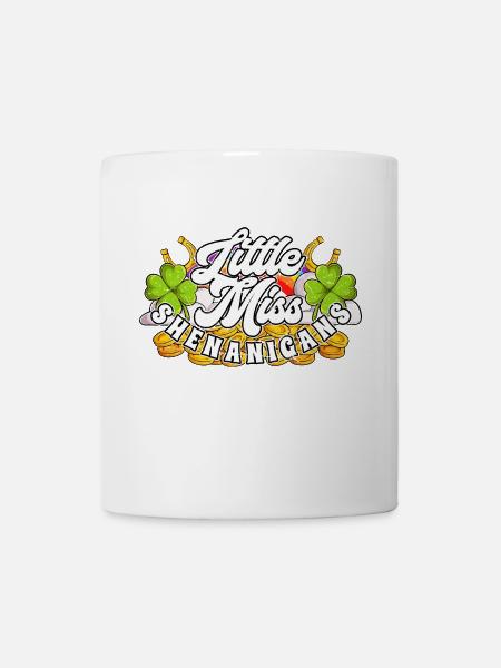 Little miss shenanigans St Patricks Day Woman - Tasse - Weiß