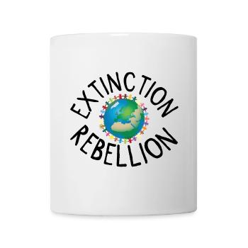 Extinction Rebellion Menschenkette schwarz - Tasse - Weiß - Vorne