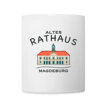 Magdeburg, Historisches Altes Rathaus - Tasse - Weiß - Vorne