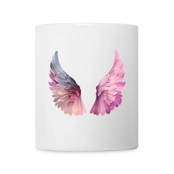 Pastel Watercolor Wings for Women - Mug - white - Front