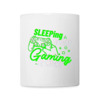 Sleeping By Day Gaming By Night - Mug - white - Front