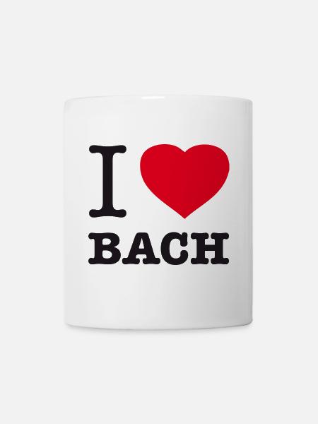 I LOVE BACH - Tasse - Weiß