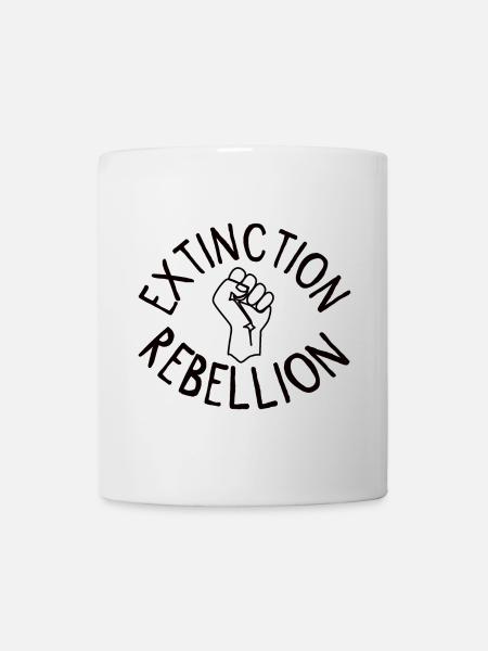Extinction Rebellion Faust - Tasse - Weiß