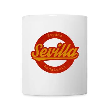 Sevilla Vintage Logo España Andalucía - Tasse - Weiß - Vorne