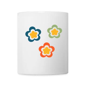 70s Flower Pattern Retro Hippie Festival - Mug - white - Front