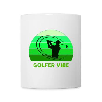 golf, golfer, golffan - Tasse - Weiß - Vorne