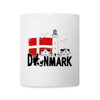 Danemark Hirtshals Lighthouse Holidays - Mug blanc - blanc - Devant