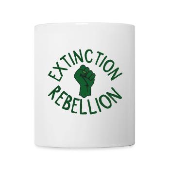 Extinction Rebellion Faust grün - Tasse - Weiß - Vorne