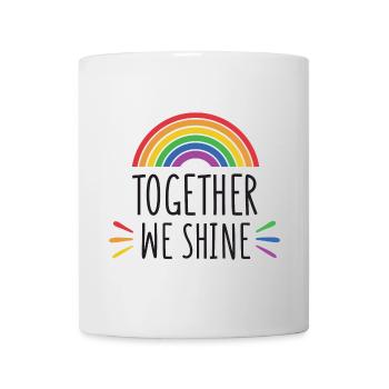Mois de la fierté - Together We Shine - Mug blanc - blanc - Devant