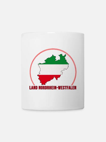 Land Nordrhein-Westfalen Deutschland - Tasse - Weiß