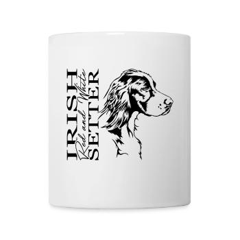 Irish Red and White Setter Hound Dogs Wilsigns - Mug - white - Front