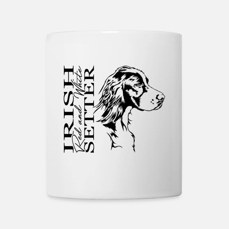 Irish Red and White Setter Jagdhund Hunde Wilsigns - Tasse - Weiß