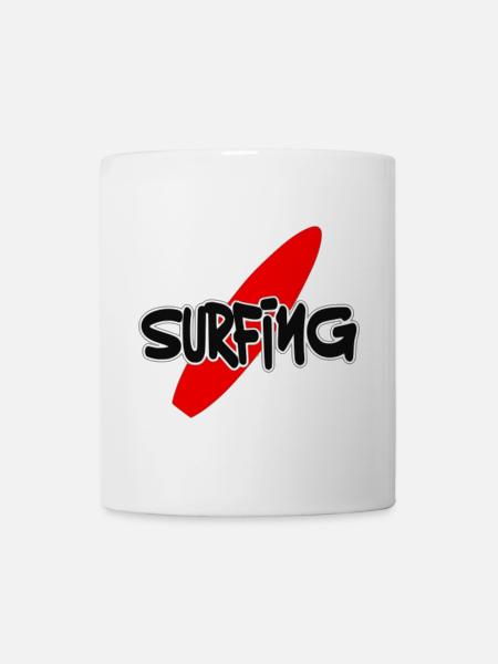 surfing - Tasse - Weiß