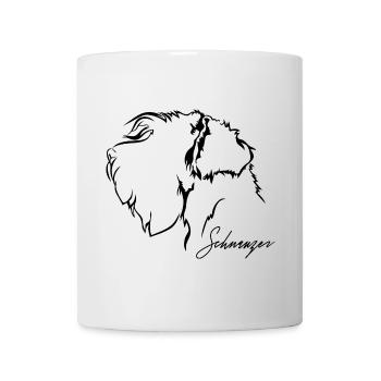 Schnauzer Profile Dogs Dog Wilsigns - Mug - white - Front