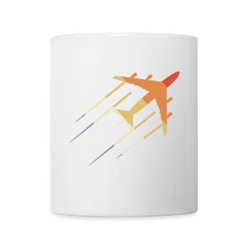 Dessin d’avion vintage - Mug blanc - blanc - Devant