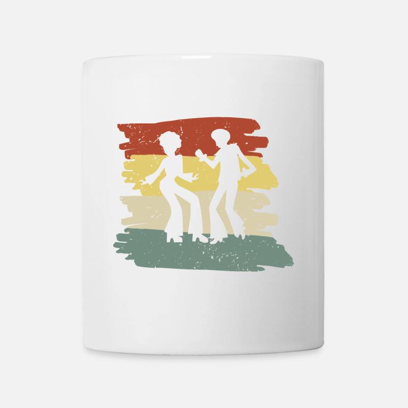Regenbogen Tanzsilhouette - Tasse - Weiß