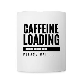 Koffein laden Bitte warten - Tasse - Weiß - Vorne