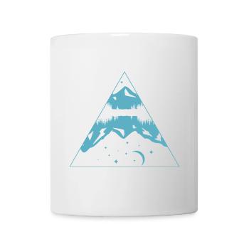 Natur und Natur Berge Mondsee-Dreieck - Tasse - Weiß - Vorne
