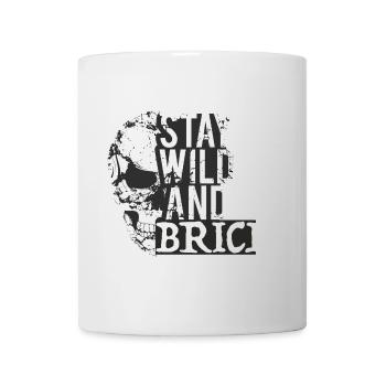 Stay Wild Skull Brick Design - Tasse - Weiß - Vorne