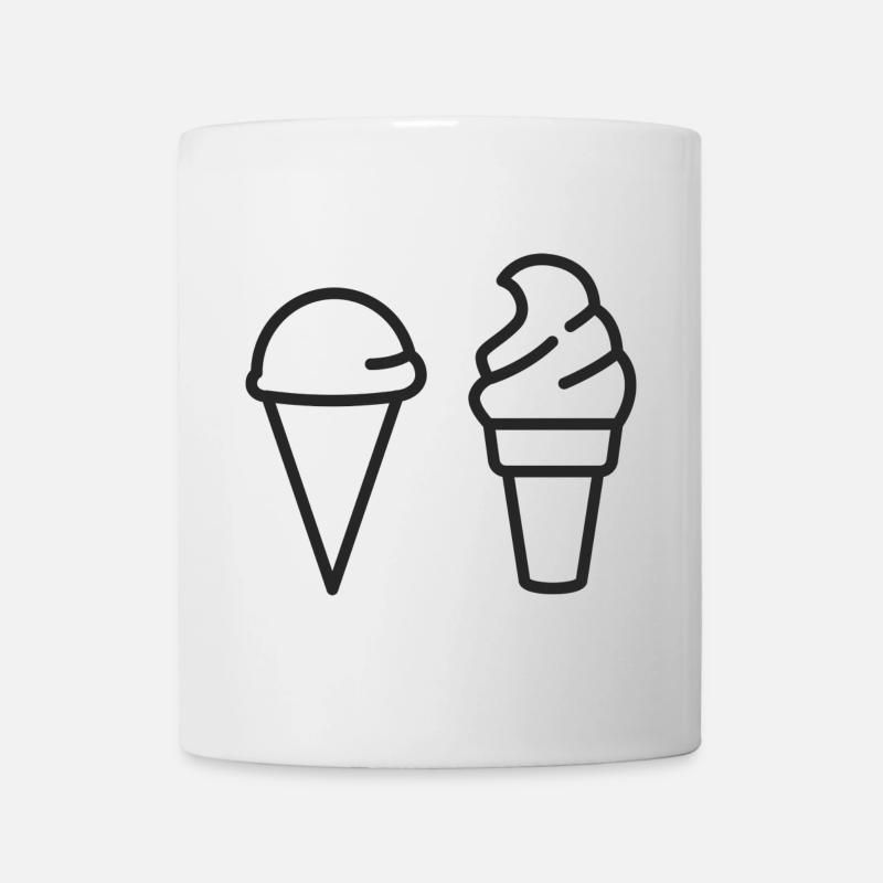 Ich habe noch nie Eis gegessen - Tasse - Weiß