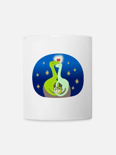 Compsognate in love - Mug - white