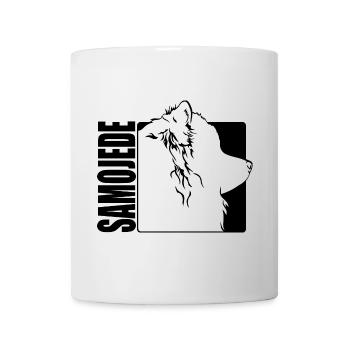Samoyède Profil Chiens Chiens Wilsigns - Mug blanc - blanc - Devant