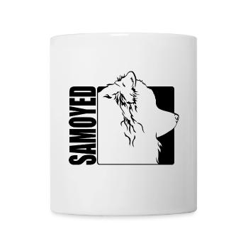 Samoyède Profil Chiens Chiens Wilsigns - Mug blanc - blanc - Devant