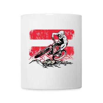 Red White Ridge Motocross Leap - Mug - white - Front