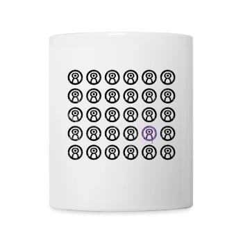 retroactive - only logo | BLACK EDITION - Mug - white - Front