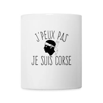 J'peux pas je suis corse - Mug blanc - blanc - Devant