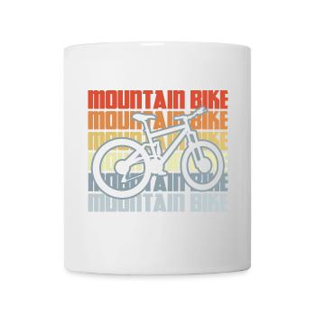 VTT vintage - Mug blanc - blanc - Devant