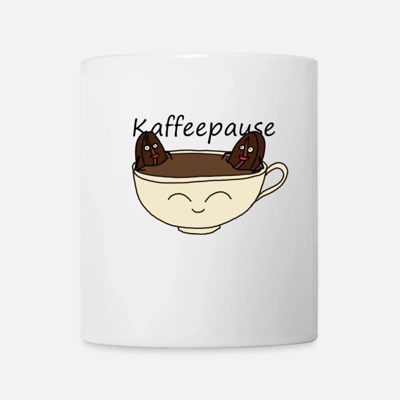 Kaffeepause - Tasse - Weiß