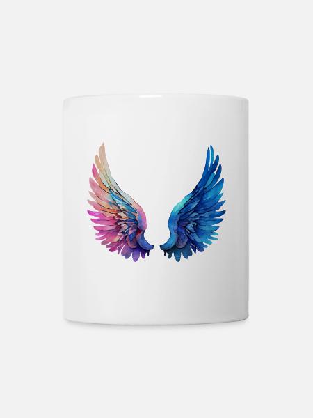 Engelsflügel - Tasse - Weiß