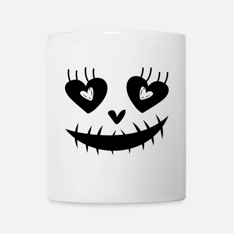 Visage d’Halloween - Mug blanc - blanc