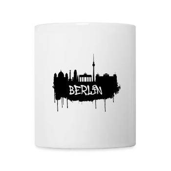 Berlin Graffiti Skyline - Mug - white - Front