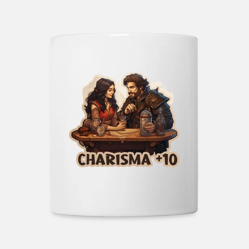 Charisma Plus 10 Fantasy RPG Flirt Shirt - Tasse - Weiß