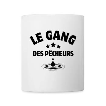 pêche, pêcheur, canne à pêche - Mug blanc - blanc - Devant