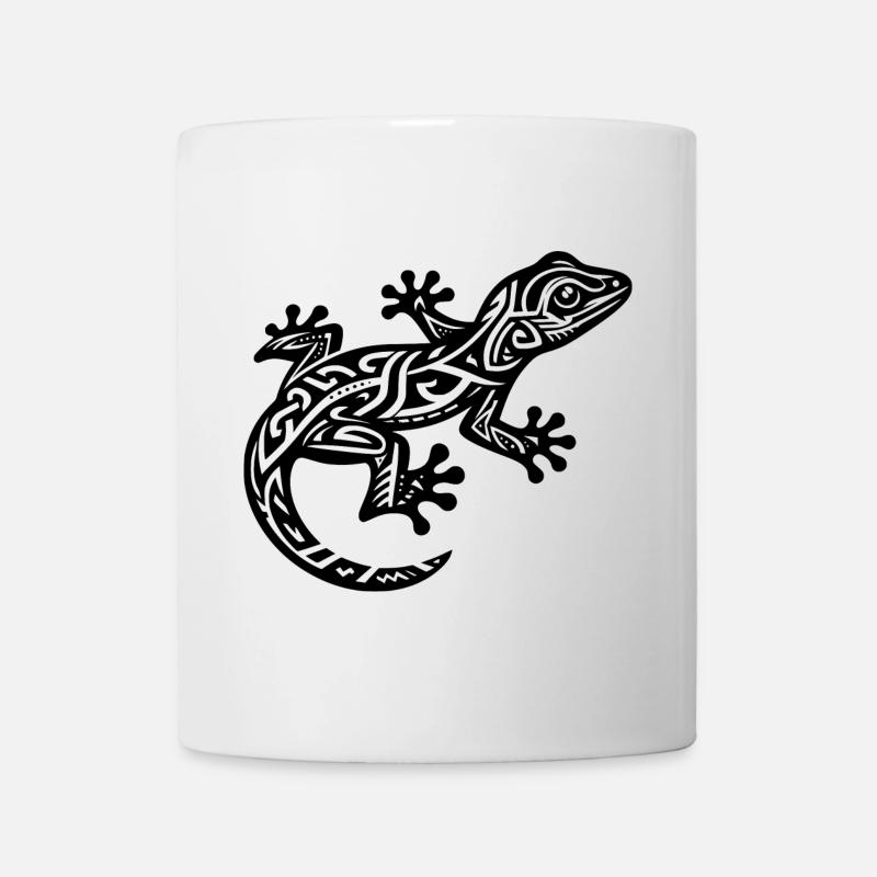 Lézard tribal - Mug blanc - blanc