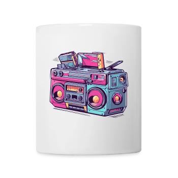 Retro Radio Tape Cassette Vintage - Mug - white - Front