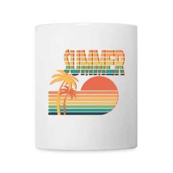Retro Sunset Summer Vibe Design - Mug - white - Front