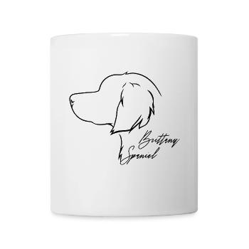 Brittany Spaniel Profil Hunde Hund Wilsigns - Tasse - Weiß - Vorne