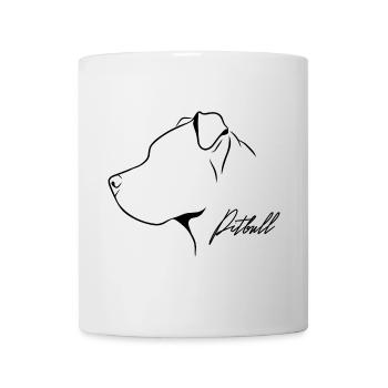 American Pitbull Profile Dogs Dog Wilsigns - Mug - white - Front