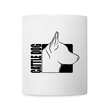 Profil de chien de bouvier Chien de troupeau Chiens Chien Wilsigns - Mug blanc - blanc - Devant