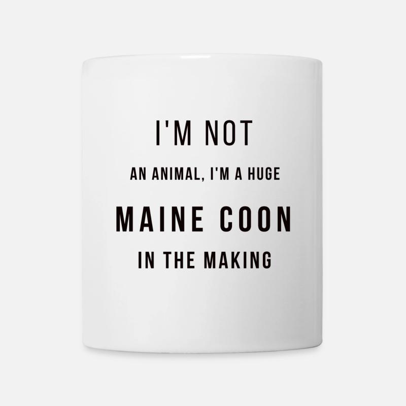 I'm not an animal - Huge Maine Coon - Mug blanc - blanc