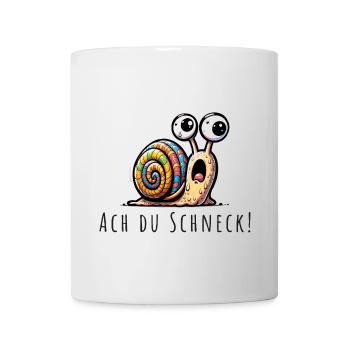 Ach du Schneck wortspiel - Tasse - Weiß - Vorne