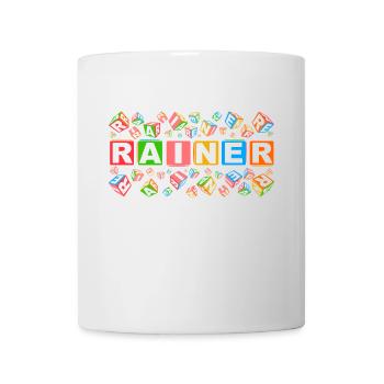 RAINER colourful cubes - Tasse - Weiß - Vorne