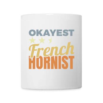 Joueur de cor moyen - Mug blanc - blanc - Devant