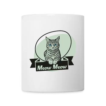 meow meow - Tasse - Weiß - Vorne