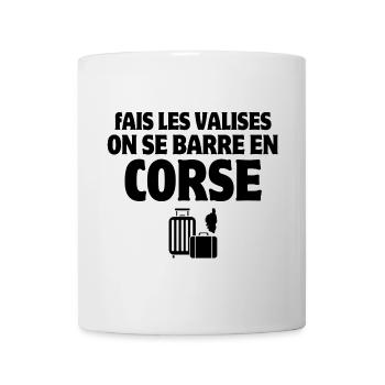 Corse, je suis Corse, île de beauté - Mug blanc - blanc - Devant